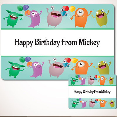 Monsters Gift Labels