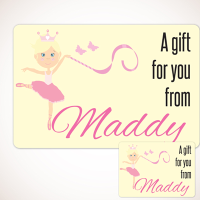 Ballerina Gift Labels